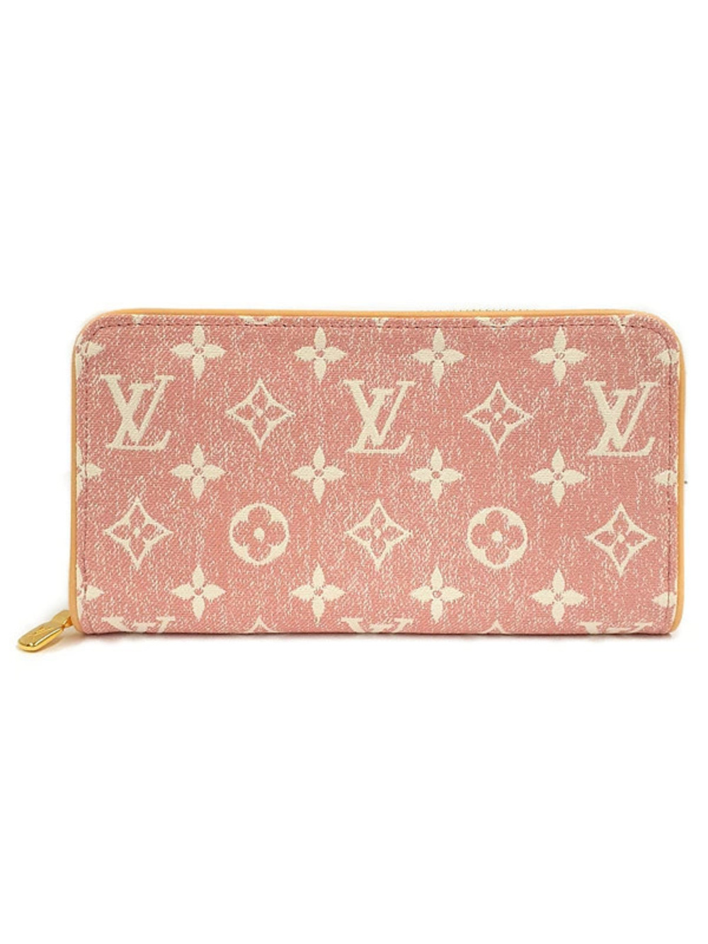 Louis Vuitton Monogram Jacquard Denim Zippy Wallet Round Zipper Long